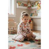 FullaModa Ev Desenli Polar Kız Çocuk Pijama Takımı - Pembe - 9 - 10 Yaş