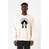 Fullmetal Alchemist Anime Logo Ekru Erkek 2ip Sweatshirt