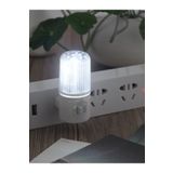 fullreyon 1 Watt Beyaz Işık, Çok Kaliteli, Fişli, Aç - Kapa Düğmeli Gece Lambası, 8 Cm Beyaz Işık Gece Lambası