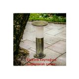 fullreyon 10 Watt Beyaz Işık, Antik Eskitme 41 Cm, E27 Duylu Mantar Aplik, Bahçe, Çim, Teras, Duvar Armatürü