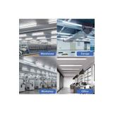 Fullreyon 120 Cm, 80 Watt 6500 Kelvin Beyaz Işık 3 Sıra Ledlkristal Bant Armatür Atölye Fabrika Tavan Armatürü
