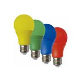 fullreyon 1er Adet Toplam 4 Tane Sarı, Kırmızı, Mavi, Yeşil Renk 10 Watt E27 Duy Led Ampul 4lü Renkli Ampul