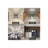 Fullreyon 2 Adet 120 Cm 80 Watt 6500 Kelvin Beyaz Işık 3 Sıra Ledl Kristal Bant Armatür Fabrika Tavan Armatürü