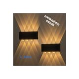 fullreyon 2 Adet 15 Watt, Amber Işık Ledli Çok Kaliteli İç ve Dış Mekan Aydınlatma Armatürü Bahçe Duvar Apliği