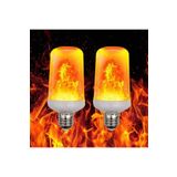fullreyon 2 Adet 3 Işık Modlu, Alev Efektli, 5 Watt, E27 Duy Led Ampul, Alev Efektli Çok Kaliteli Led Ampul