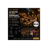 fullreyon 20 Metre 20 Duylu Su Geçirmez Sıralı Duy, Bahçe, Düğün - Nişan - İşletme - Organizasyon Armatürü