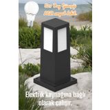 fullreyon 29 Cm, 10 Watt Günışığı Ampullü, Set Üstü Aplik, Bahçe Duvar Armatürü, Çim, Çiçek, Bahçe Yolu Apliği