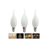 fullreyon 3 Adet Çok Kaliteli E14 Duy 5 Watt, 6400 Kelvin Beyaz Işık Led Ampul, Avize, Şamdan Ampulü Mum Ampul