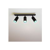 Fullreyon 3X7 Watt Mavi Işık Alüminyum Kasa Dekoratif İç Mekan Tavan, Duvar Spotu 3 Spotlu Gu10 Duy Armatür