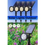 fullreyon 4 Adet, 7 Watt AMBER IŞIK Kaliteli Solar Armatür, Güneş Enerjili Çim, Çiçek, Ağaç, Bahçe Armatürü