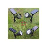 fullreyon 4 Adet Kaliteli, 7 Watt Yeşil Işık Solar Armatür, Güneş Enerjili Çim, Çiçek, Ağaç, Bahçe Armatürü