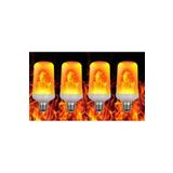 Fullreyon 4'Lü Paket 3 Işık Modlu, Alev Efektli 5 Watt, E27 Duy Led Ampul, Alev Efektli Çok Kaliteli Led Ampul