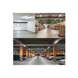 Fullreyon 5 Adet 120 Cm 80 Watt 6500 Kelvin Beyaz Işık 3 Sıra Ledl Kristal Bant Armatür Fabrika Tavan Armatürü