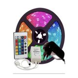 fullreyon 5 Metre Tak Çalıştır Kumandalı, 96 Renk RGB Şerit Led TV Ünitesi, Mutfak Tezgahı, Vitrin, Tavan Ledi