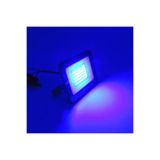 fullreyon 50 Watt Mavi Işık Elektrikle Çalışır Slim Led Projektör, Bahçe, Çiçek, Ağaç Armatürü 16 x 12 Cm
