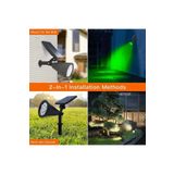 fullreyon 7 Watt Yeşil Işık Kaliteli Solar Armatür, Güneş Enerjili Çim, Çiçek, Ağaç, Bahçe Aydınlatma Armatürü