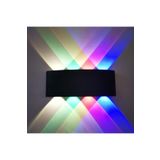 fullreyon 8 Watt Modern Led Aplik Iç Ve Dış Mekan Aplik, Dekoratif Işık Süzmeli 4 Işık Renkli Modern Armatür
