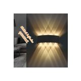 fullreyon 8 Watt, Ultra Kaliteli, Modern Tasarım, Dekoratif Işık Desenli İç ve Dış Mekan Aplik, Bahçe Armatürü