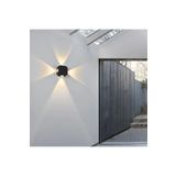 fullreyon Alinda 4 Watt 3000K Günışığı Led Aplik, İç ve Dış Mekan Aplik (Elektriğe Bağlı Çalışır) Duvar Apliği