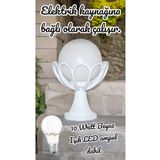 fullreyon Beyaz Işık 10 W. Led Ampul Dahil Dekoratif Bahçe Duvar Aydınlatma Armatürü Set Üstü Dekoratif Aplik