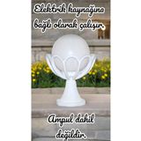 fullreyon E27 Duylu Dekoratif Set Üstü Armatür, Bahçe Duvar Aydınlatma Apliği, Papatya Bahçe Duvar Armatürü