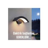 fullreyon Elektrikle Çalışır 24 Watt İç ve Dış Mekan Led Duvar Aplik Bahçe Kapı Girişi Armatür 3200K Gün Işığı