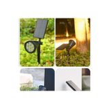fullreyon Güneş Enerjili, 7 Watt Yeşil Işık Kazıklı Çim, Çiçek, Ağaç Aydınlatma Armatürü, Solar Bahçe Armatürü