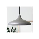 fullreyon Modern Metal Sarkıt, Salon, Hol, Mutfak Avizesi, Gri Renk Metal Avize, 36 Cm Çapında Metal Avize