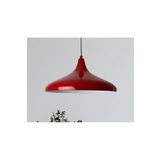 Fullreyon Modern Metal Sarkıt, Salon, Hol, Mutfak Avizesi, Kırmızı Renk Metal Avize, 36 Cm Çapında Metal Avize