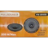 Fullsound Fs-1640D 200W 16Cm Coaxıel Speaker Oto Hoparlor