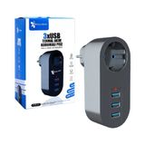 Fulltech 1 Priz 3xusb 2500 W 10A Priz Termal Akım Korumalı