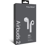 Fulltech Airbuds 2 Kablosuz Bluetooth Kulaklık | Enc Gürültü Engelleme | 24 Saat Şarj Süresi | Ios & Android Uyumlu - Beyaz