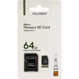 Fulltech Aura Akse 64GB Micro Sd Hafıza Kartı + Sd Adaptör Class 10 (Faster Transfer Speed) - SİYAH