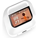 Fulltech FB13 Dokunmatik Ekran Gps Airbuds 4K Anc Enc Bluetooth Kulakiçi LCD Ekranlı - Beyaz