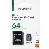 Fulltech Fd5 64 GB Micro Sdxc Hafıza Kartı – Class 10 U1 Sd Adaptörlü Yüksek Hızlı Micro Sd Kart