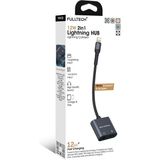 Fulltech FH13 2in1 Lightning Hub Lightning Çoklayıcı - 12W Hızlı Şarj ve Kulaklık Desteği - Siyah