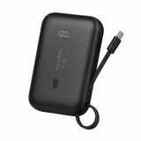 Fulltech FP11 Powerbank 10000mAh PD 22.5W Dahili USB-C Kablo | LED Dijital Ekran, Mini Boyut, USB-A Çıkış