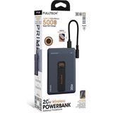 Fulltech FP38 5000 Mah Magsafe Kablosuz Powerbank | 20W Pd Hızlı Şarj, Manyetik Tutucu, Dahili Usb-C Kablo, Çift Çıkışlı Kompakt Tasarım - Siyah