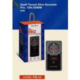 Fulltech Termal Akım Korumalı Isıya Dayanıklı Zaman Ayarlı Tekli Priz Ftr-10