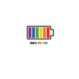Fully Charged – LGBTQ+ Pride Journal (White Cover with Rainbow Battery)