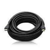 FULLY G-507DS PLASTİK DÜZ SİYAH 10 METRE GOLD POŞETLİ HDMI KABLO (AVD-380)