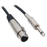 FULLY G-526F HAZIR 5 METRE MİKROFON ARA KABLOSU (6.3MM GİTAR ERKEK - CANON XLR DİŞİ) (AVD-11)