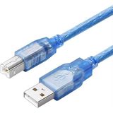 Fully G-534D 1.5 mt Şeffaf Mavi USB Yazıcı Kablosu - Natural