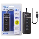 Fully S-802G 4 Port USB 2.0 Hub Çoklayıcı (30CM Kablolu) - Çok Renkli