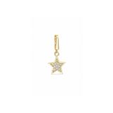 Fully Taşlı Yıldız Kilitli Charm Kolye Ucu