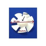 FullYedek Arçelik 7 Kanat Pervane Saç Kurutma Pervanesi Çap 60 mm Mil - Saç Kurutma Makinesi