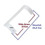 FullYedek Arçelik Uyumlu 3021 Ny Buzdolabı Kapı Kolu Beyaz Renk Buzdolabı Kol 1 Adet