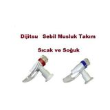 FullYedek Dijitsu 15LK Su Sebili Pınarı Çeşmesi Sıcak Soğuk Sebil Musluk Seti - Buzdolabı