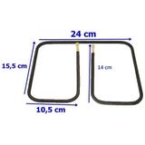 FullYedek Korkmaz Tost Makinesi Rezistansı 800 Watt - 220V - 24 cm x 15,5 cm