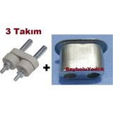 FullYedek Ocak Cihaz Fişi 3 Takım , Fırın , Ocak Ütü Arka Taşı Kemens , Sac